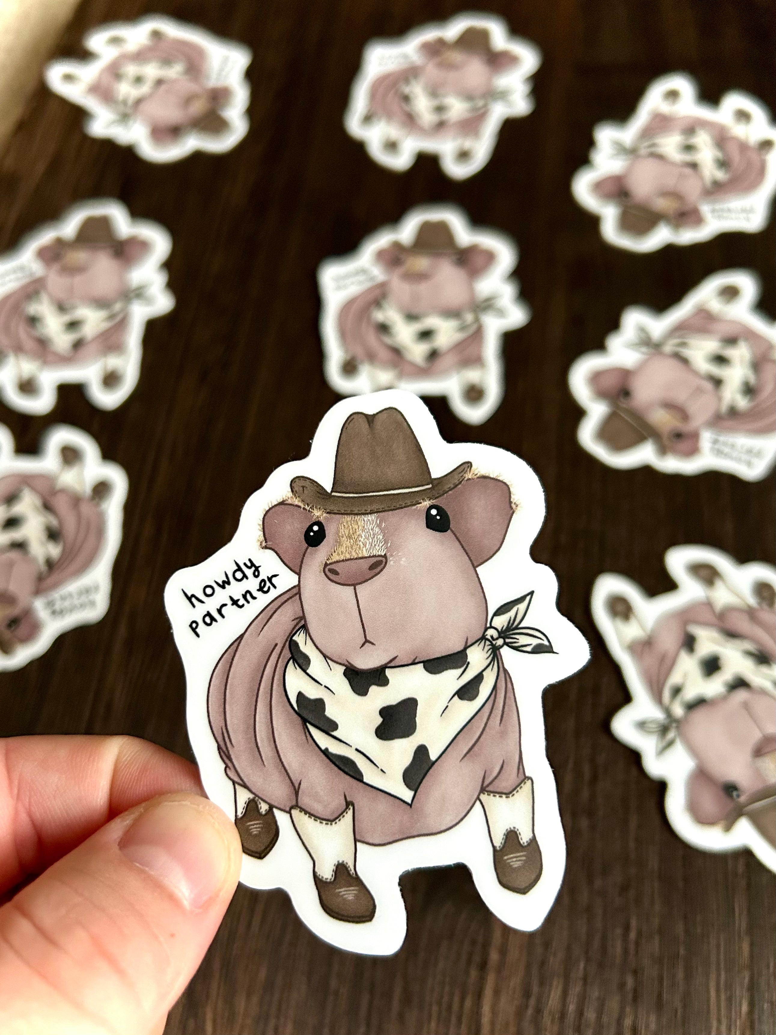 Howdy Partner - Skinny Pig Sticker
