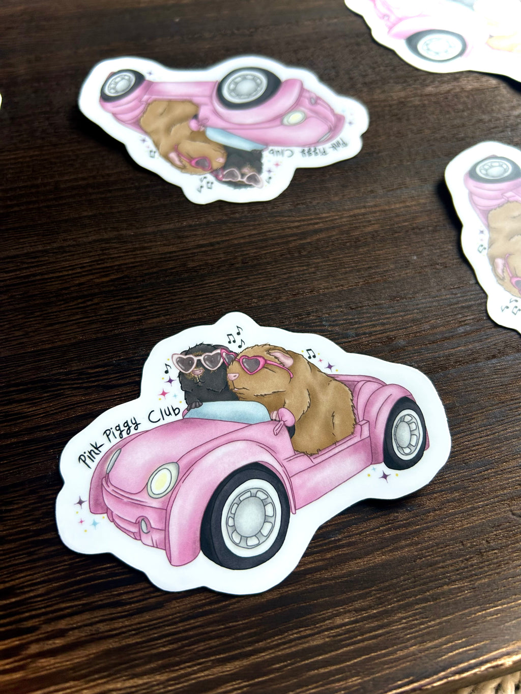 Pink Piggy Club Vinyl Sticker