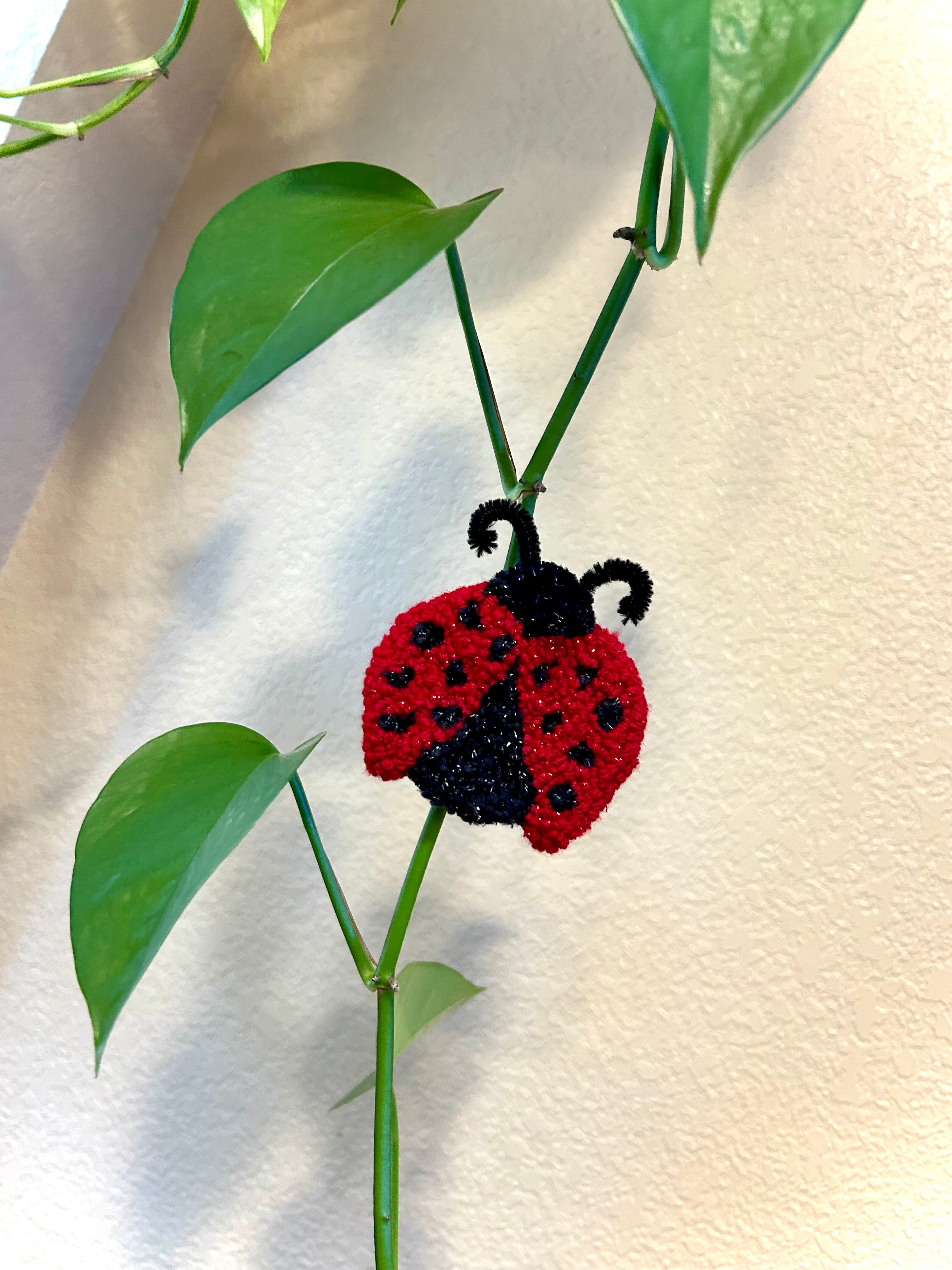 Ladybug Plant Ornament