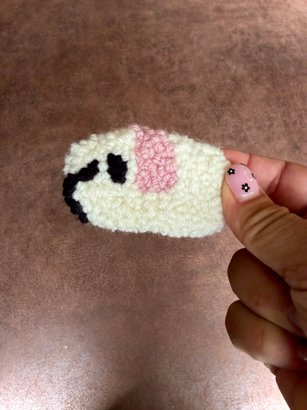 Mini White Guinea Pig Magnet