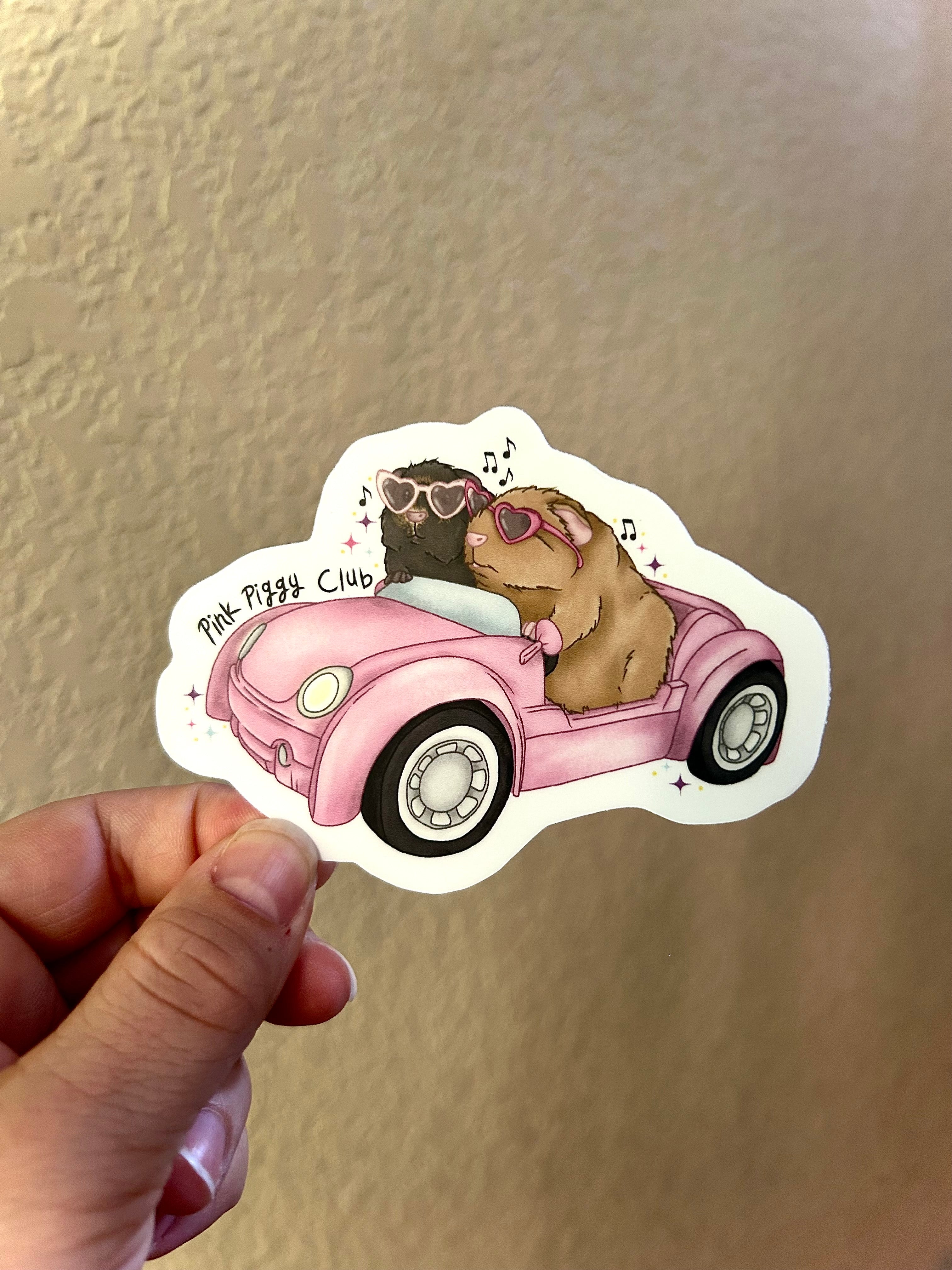 Pink Piggy Club Vinyl Sticker