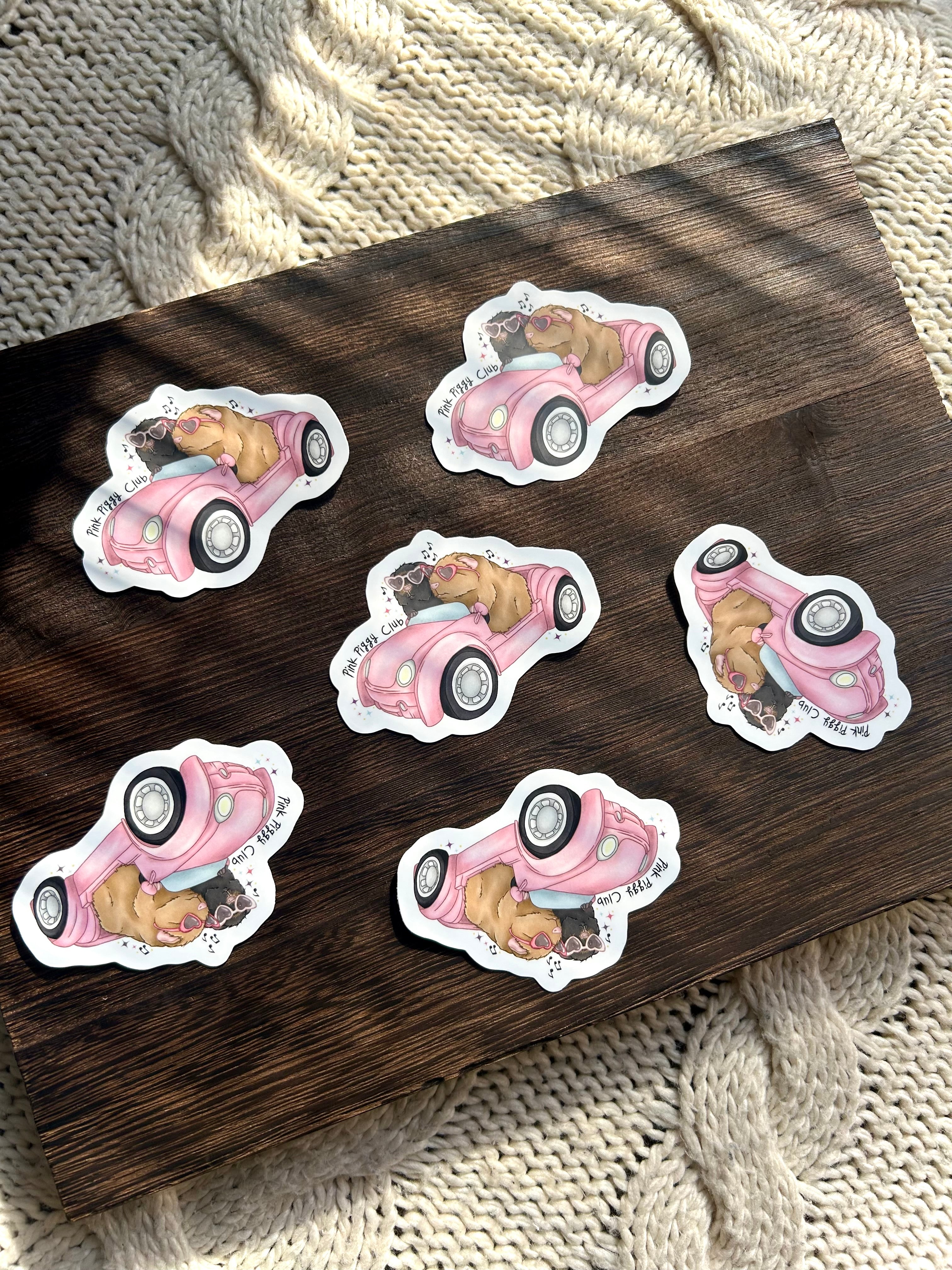 Pink Piggy Club Vinyl Sticker