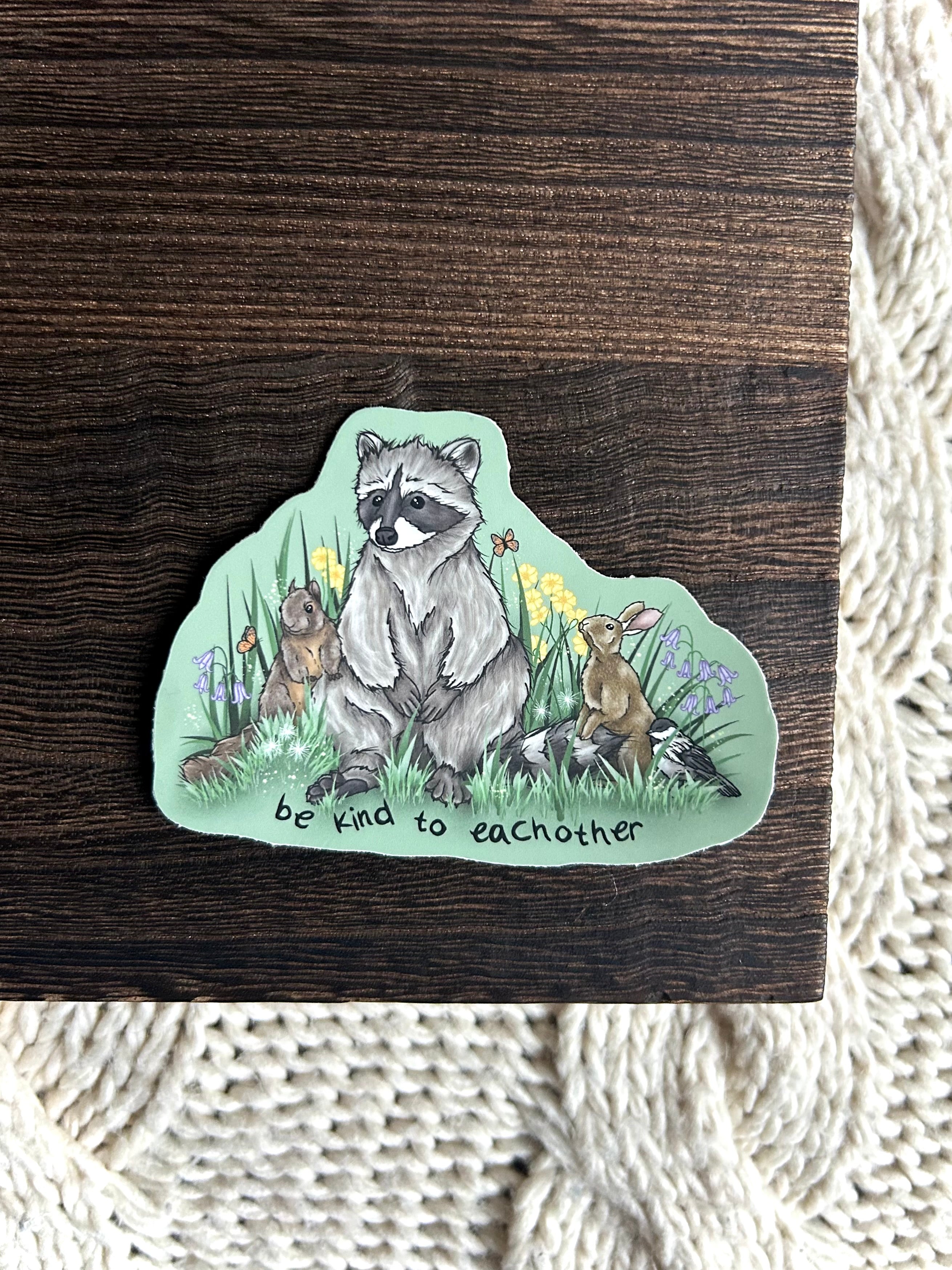 Be kind to Each Other - Forest Friends Sticker