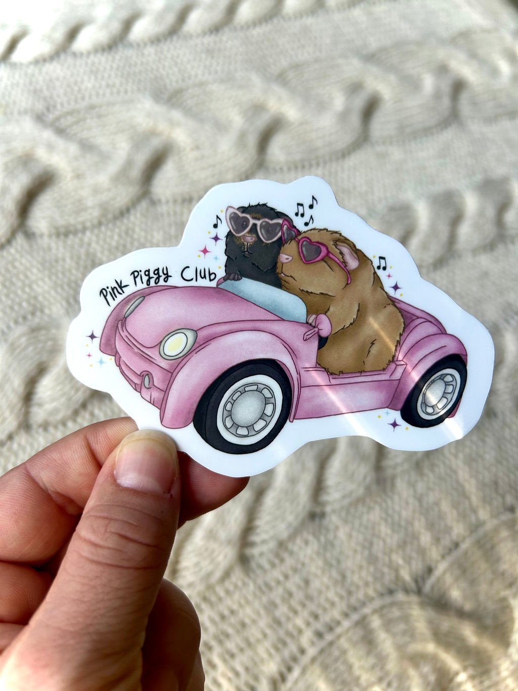 Pink Piggy Club Vinyl Sticker
