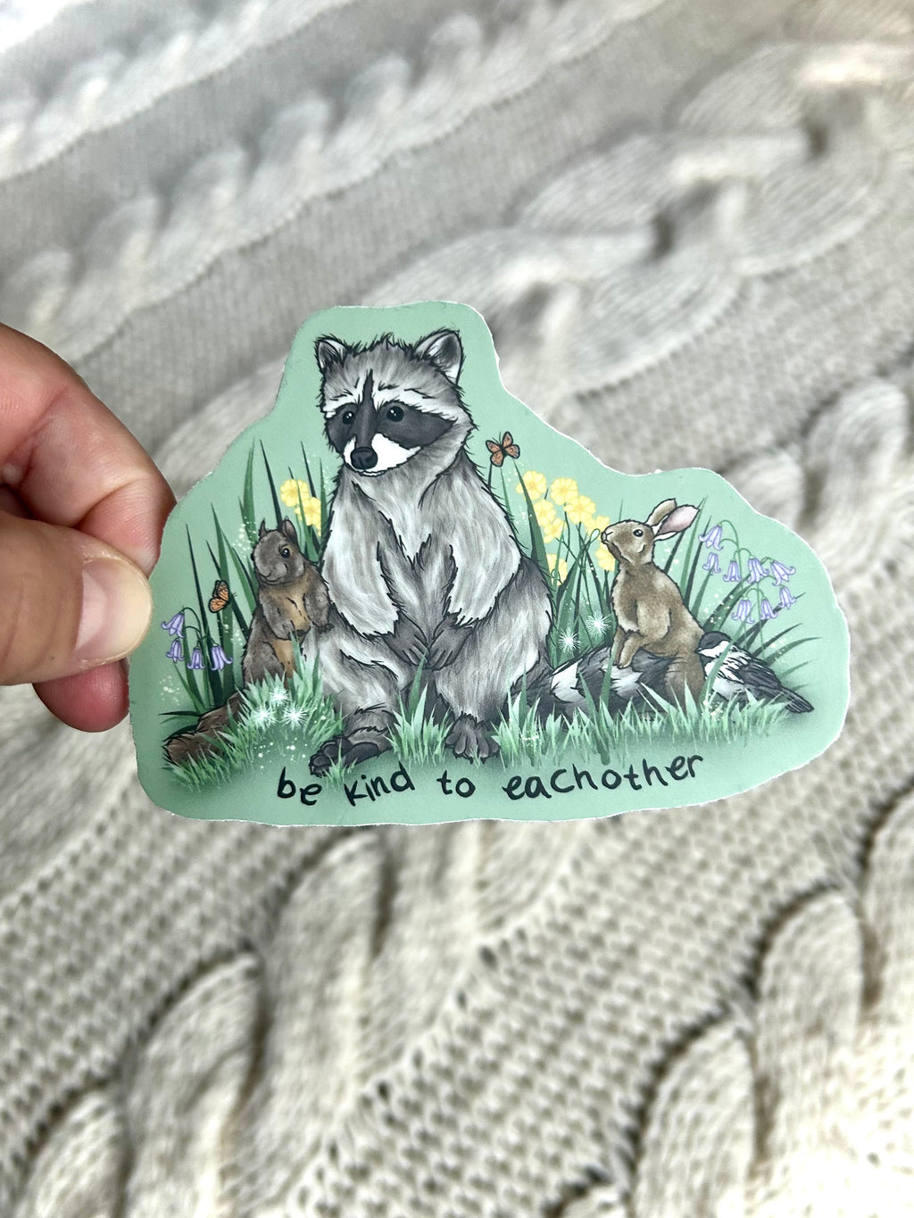 Be kind to Each Other - Forest Friends Sticker