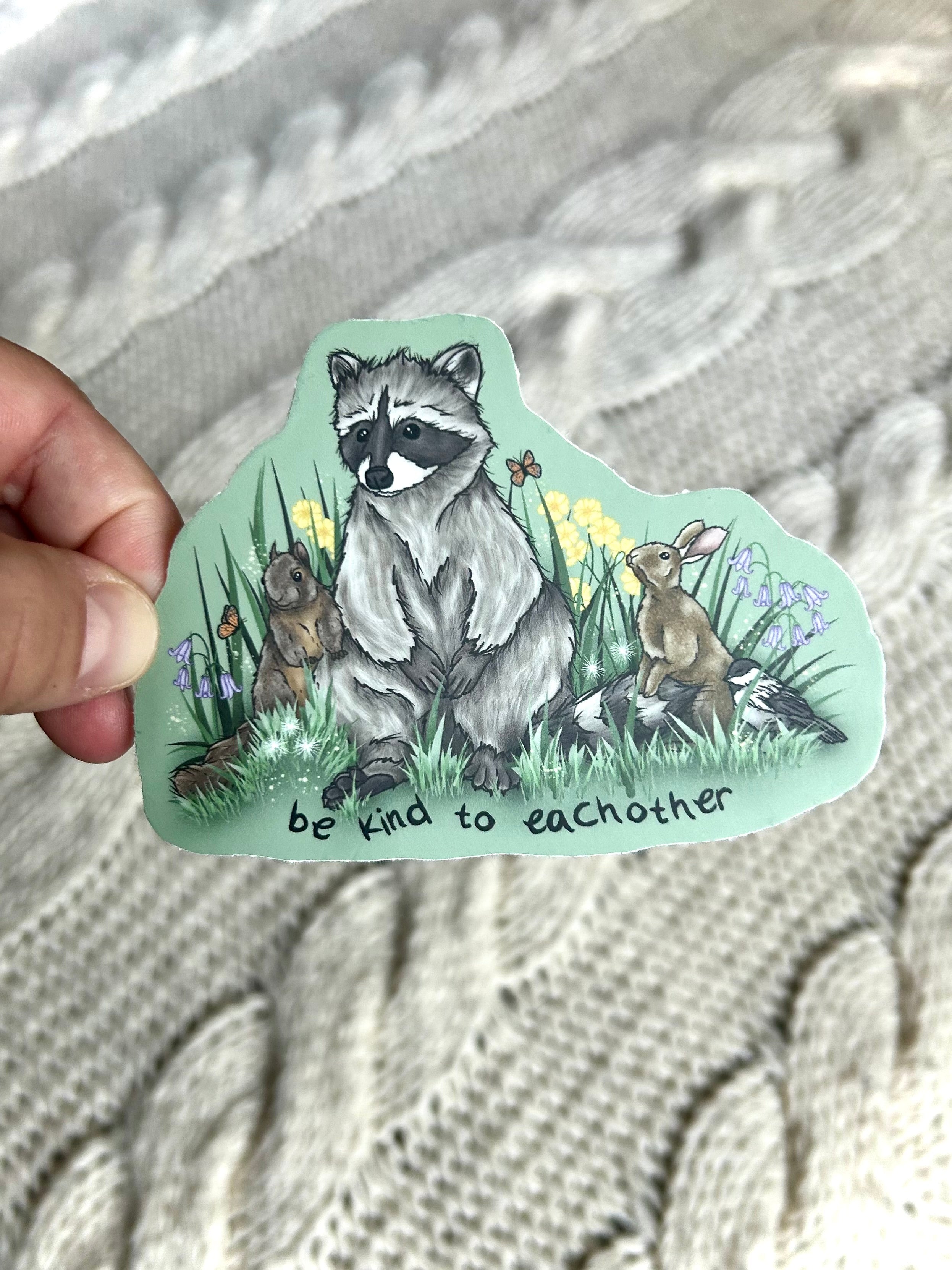Be kind to Each Other - Forest Friends Sticker